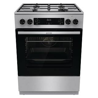 Плита комбинированная GKS6C70XJ нержавеющая сталь Gorenje