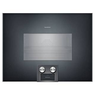 Компактный духовой шкаф-пароварка BS454101 правый антрацит GAGGENAU