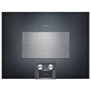 Компактна духова шафа-пароварка BS474102 права антрацит GAGGENAU