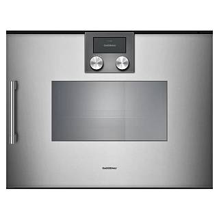 Компактный паровой духовой шкаф BSP220111 правая нержавеющая сталь GAGGENAU