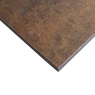 Компакт-плитп FUNDERMAX HPL (Fine Hammer) 0794 FH Patina Bronze / черное ядро ​​2040x640x12