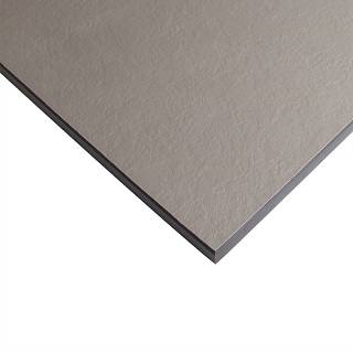 Компакт-плита FUNDERMAX HPL (Saxum) 0755 SX Warm Grey Dark / черное ядро ​​2040x640x12