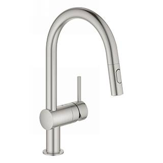 Смеситель Vento Dual Spray,  супер сталь Grohe (30438DC0)