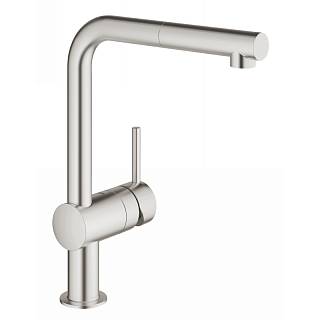 Смеситель Vento,  супер сталь Grohe (30436DC0)