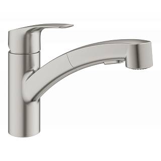 Смеситель Via,  супер сталь Grohe (30406DC0)