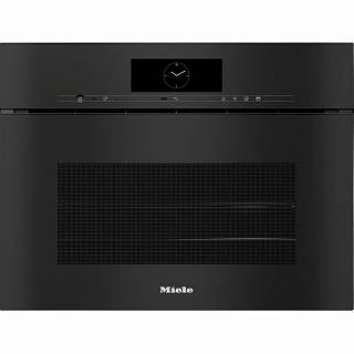 Паровый шкаф компактный DGC 7840 HCX Pro черный обсидиан Miele