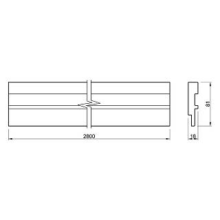 Панель заглушка AGT LB-5052-В 248 Тик 2800х81х18мм