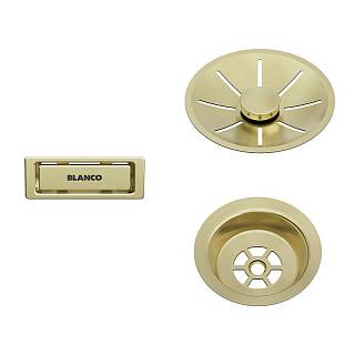 Відвідна арматура InFino для однієї чаші без клапана-автомата satin gold BLANCO (207423)