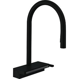 Змішувач для кухні Aquno Select M81 (в/ш,  душ) чорний матовий Hansgrohe