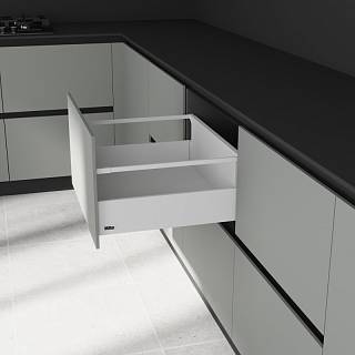 Комплект для ящика Muller Box profi line 3D L=400 Н=178 (+1 рейлинг) белый