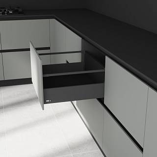 Комплект для ящика Muller Box profi line 3D L=450 Н=127 (+1 рейлинг) антрацит