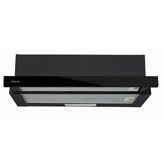 Витяжка телескопічна чорна SlimLine 60 Black Glass Fabiano