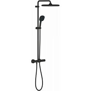 Душова система Tempesta System 250 Cube,  з термостатом,  чорний матоий Grohe (266892431)