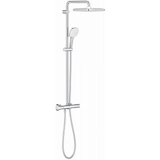 Душевая система Tempesta System 250 Cube с термостатом для настенного монтажа,  хром Grohe (26689001)