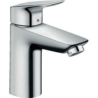 Змішувач для умивальника Logis 100 LowFlow із зливним гарнітуром Chrome Hansgrohe (71104000)