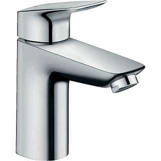 Змішувач для умивальника Logis 100 із зливним гарнітуром Chrome Hansgrohe (71100000)