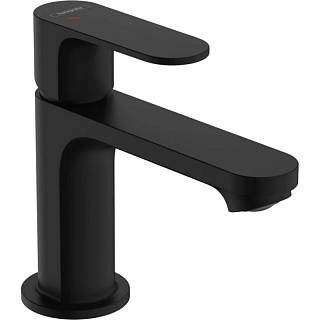 Смеситель Rebris S 80 Coolstart EcoSmart+ из д/у pop-up Matt Black Hansgrohe (72586670)