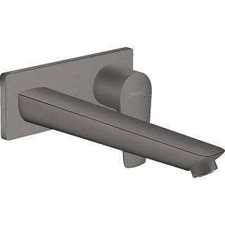 Змішувач для умивальника настінний Talis E 225 мм Brushed Black Chrome Hansgrohe (71734340)