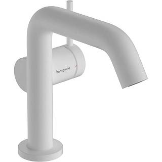 Смеситель для умывальника Tecturis S 110 Fine CoolStart Matt White Hansgrohe (73321700)