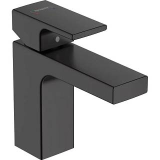 Смеситель для умывальника Vernis Shape 100 с донным клапаном pop-up Matt Black Hansgrohe (71561670)
