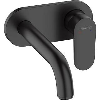 Змішувач для умивальника Vernis Blend зі стіни 205 мм Matt Black Hansgrohe (71576670)