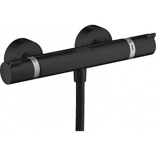 Термостат для душа Ecostat Matt Black Hansgrohe (13116670)