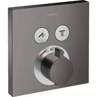 Термостат ShowerSelect Brushed Black Chrome Hansgrohe (15763340)