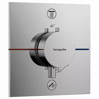 Термостат прихованого монтажу ShowerSelect Comfort E на 2 функції Chrome Hansgrohe (15572000)