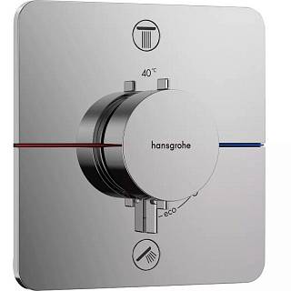 Термостат скрытого монтажа ShowerSelect Comfort Q на 2 функции Chrome Hansgrohe (15583000)