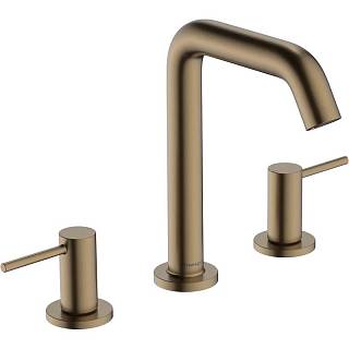 Змішувач для умивальника Tecturis S на 3 отвори Brushed Bronze Hansgrohe (73330140)