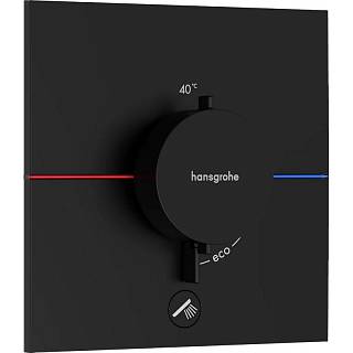 Термостат ShowerSelect Comfort E HighFlow на 1 функцию Matt Black Hansgrohe (15575670)