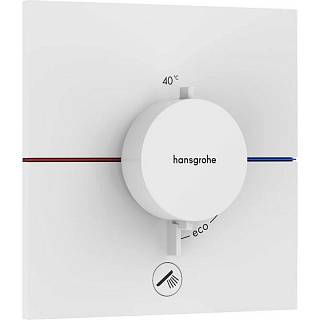 Термостат ShowerSelect Comfort E HighFlow на 1 функцию Matt White Hansgrohe (15575700)