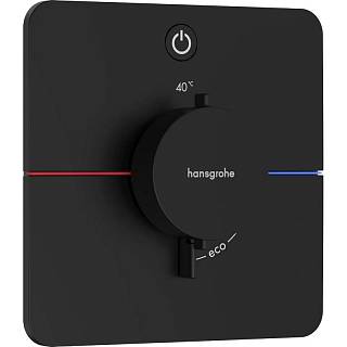 Термостат скрытого монтажа ShowerSelect Comfort Q на 1 функцию Matt Black Hansgrohe (15581670)