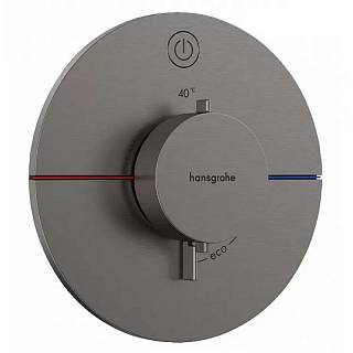 Термостат прихованого монтажу ShowerSelect Comfort S на 1 функцію Black Chrome Hansgrohe (15553340)