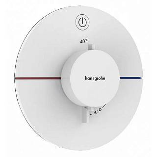 Термостат скрытого монтажа ShowerSelect Comfort S на 1 функцию Matt White Hansgrohe (15553700)
