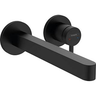 Смеситель для умывальника Finoris 225 из стены Matt Black Hansgrohe (76050670)