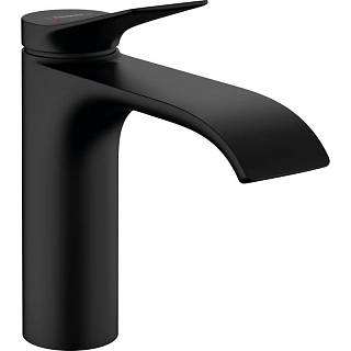 Змішувач для умивальника Vivenis 110 з донним клапаном pop-up,  Matt Black Hansgrohe (75020670)