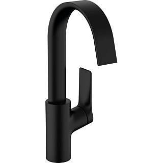 Змішувач для умивальника Vivenis 210 донний клапан pop-up,  Matt Black Hansgrohe (75030670)