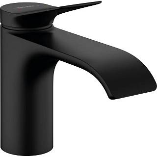 Змішувач для умивальника Vivenis 80 з донним клапаном pop-up Matt Black Hansgrohe (75010670)