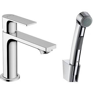 Смеситель для умывальника Rebris E 110 гигиенической лейкой,  Chrome Hansgrohe (72216000)