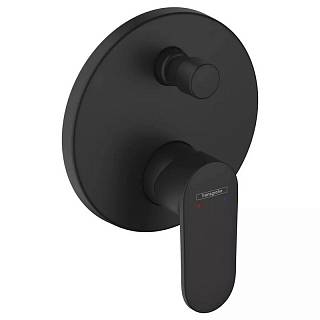 Змішувач для ванни та душу Vernis Blend прихованого монтажу Matt Black Hansgrohe (71466670)