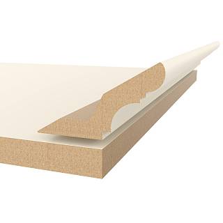 Карниз МДФ AGT MP-1210 730 Кремовый шёлк Soft Touch 2800х84х22 мм (уп.6 шт.)