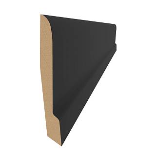 Плинтус MDF AGT SPR-7063 723 Черный шелк Soft Touch 2800х80х9 мм (уп. 12 шт.)