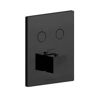 Термостат для душа (наружная часть) Compact box (2 функции),  черный матовый (CPT518NO) Paffoni
