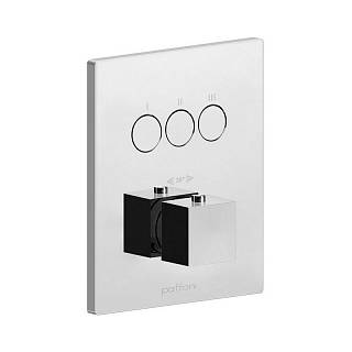 Термостат для душа Compact box (3 функции) наружная часть,  Bianco Opaco (CPT519BO) Paffoni