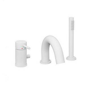 Змішувач для ванни Light MAX FLOW вбудований на три отвори,  білий (LIG047BO) Paffoni