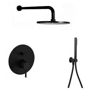 Душова система Light,  чорний (KITLIG015NO) Paffoni