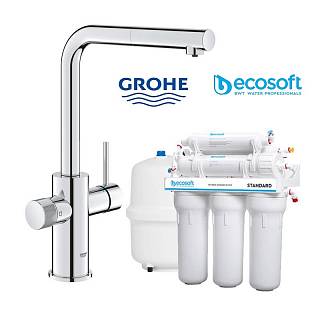 Комплект смесителя Grohe Blue Pure Minta с фильтром воды Ecosoft Standard (MO55030601)
