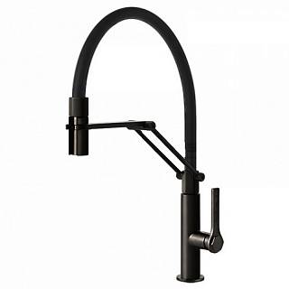 Змішувач для кухні Officine ,  Black Metal Brushed PVD Gessi (60055707)