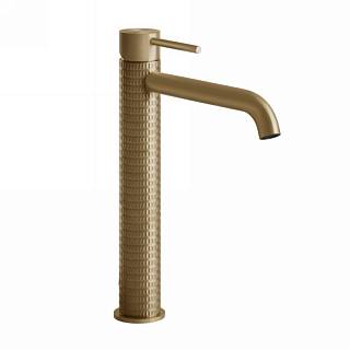 Смеситель для умывальника MECCANICA высокий с длинным сливом,  Warm Bronze Brushed Gessi (54206-726)